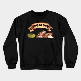 Vintage Corgi Dad for Dog Lover Crewneck Sweatshirt